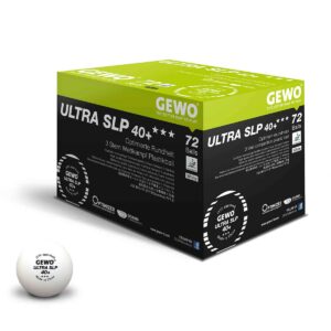 GEWO bordtennisbolde, Ultra SLP 40+ *** 72 stk, hvid