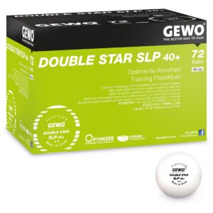 GEWO Bordtennisbold Double Star SLP40+ 72 stk hvid