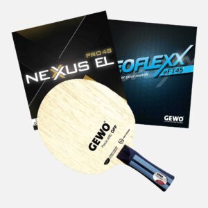 GEWO Bordtennisbat – Force ARC OFF+ med Nexxus EL Pro 48/Neoflexx eFT 45