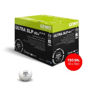 GEWO BORDTENNISBOLDE, ULTRA SLP 40+ *** 720 BOLDE, HVID