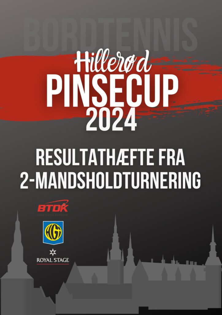 PinseCup: Resultathæfte fra 2-mandsholdturneringen