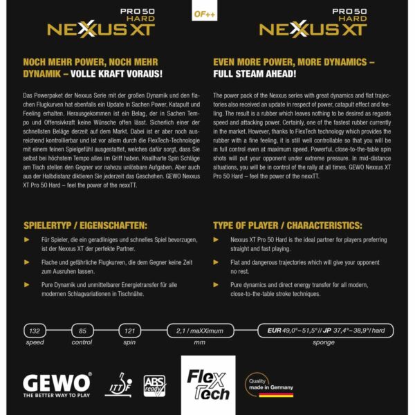 GEWO Belægning NEXXUS XT Pro 50 Hard - Image 2