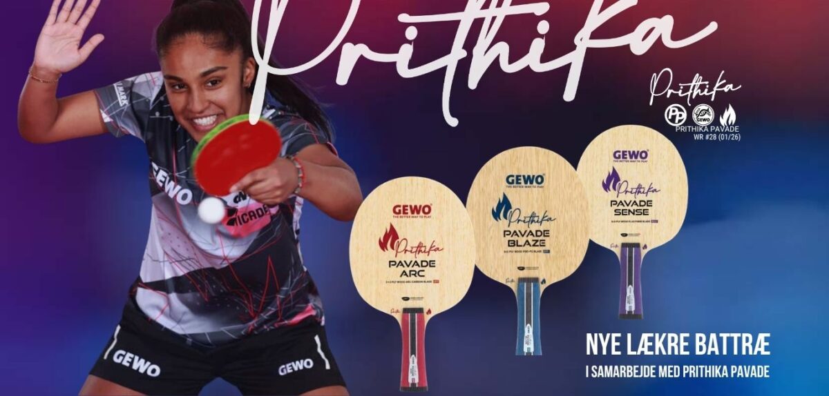 Prithika Pavade battræ til bordtennis
