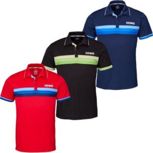 GEWO Santiago poloshirt til bordtennis i 95% bomuld